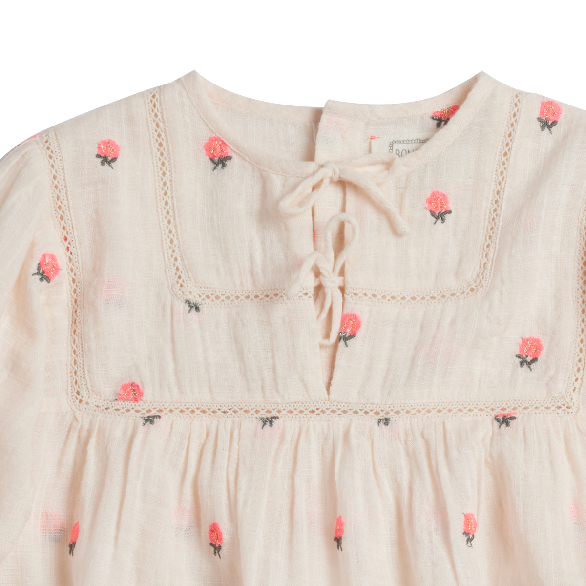 Bluse Carolyn - Rosa Blumen