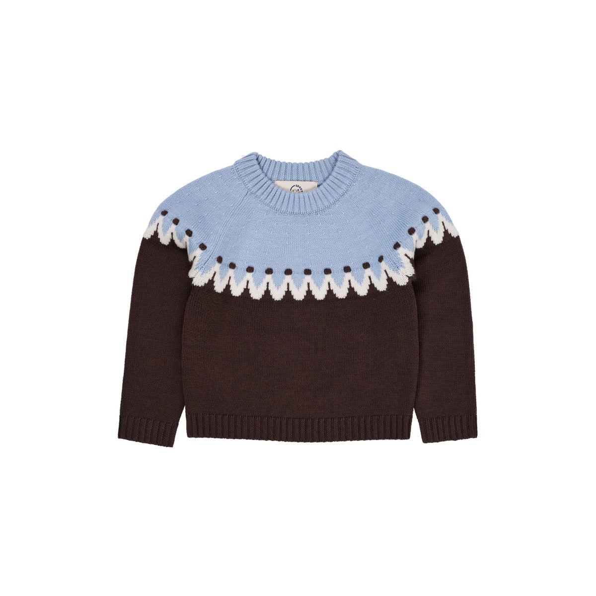 CUPCAKE CLASSIC JUMPER BROWN/BLUE