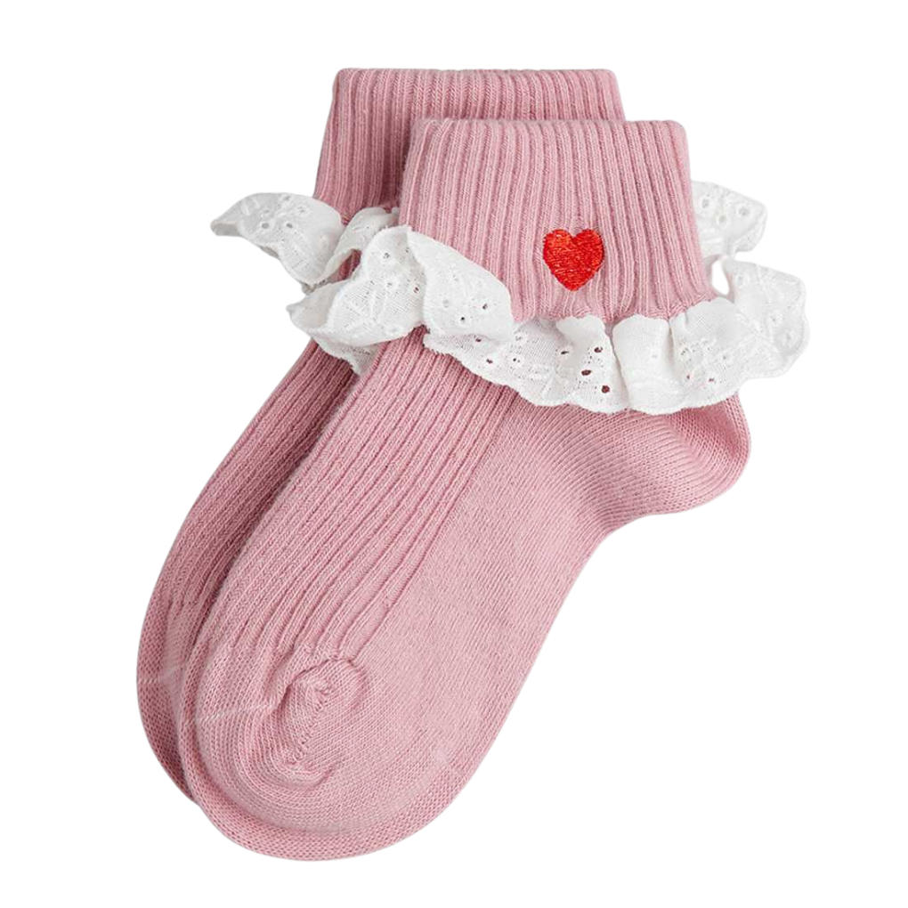 Rüschen Herz-Socken