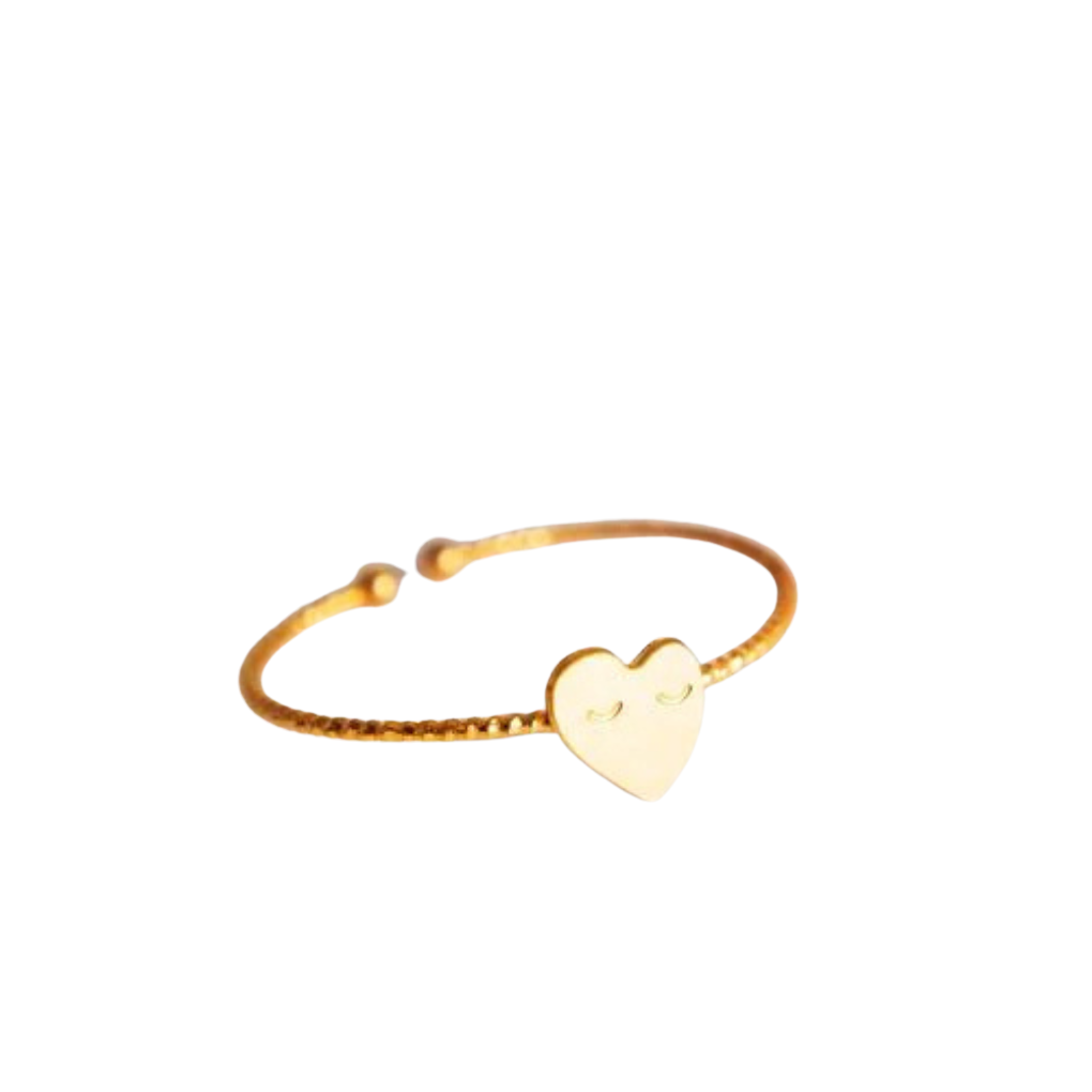 Verstellbarer Ring Herz