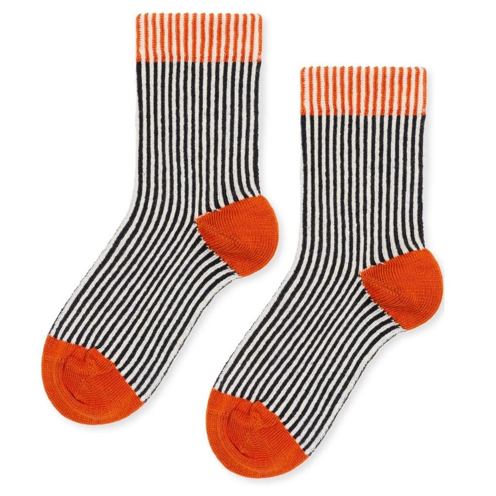 Sonnenschirmstreifen-Socken