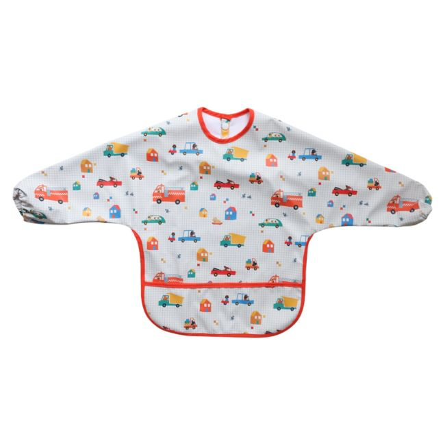Lätzchen mit Ärmeln Fahrzeuge