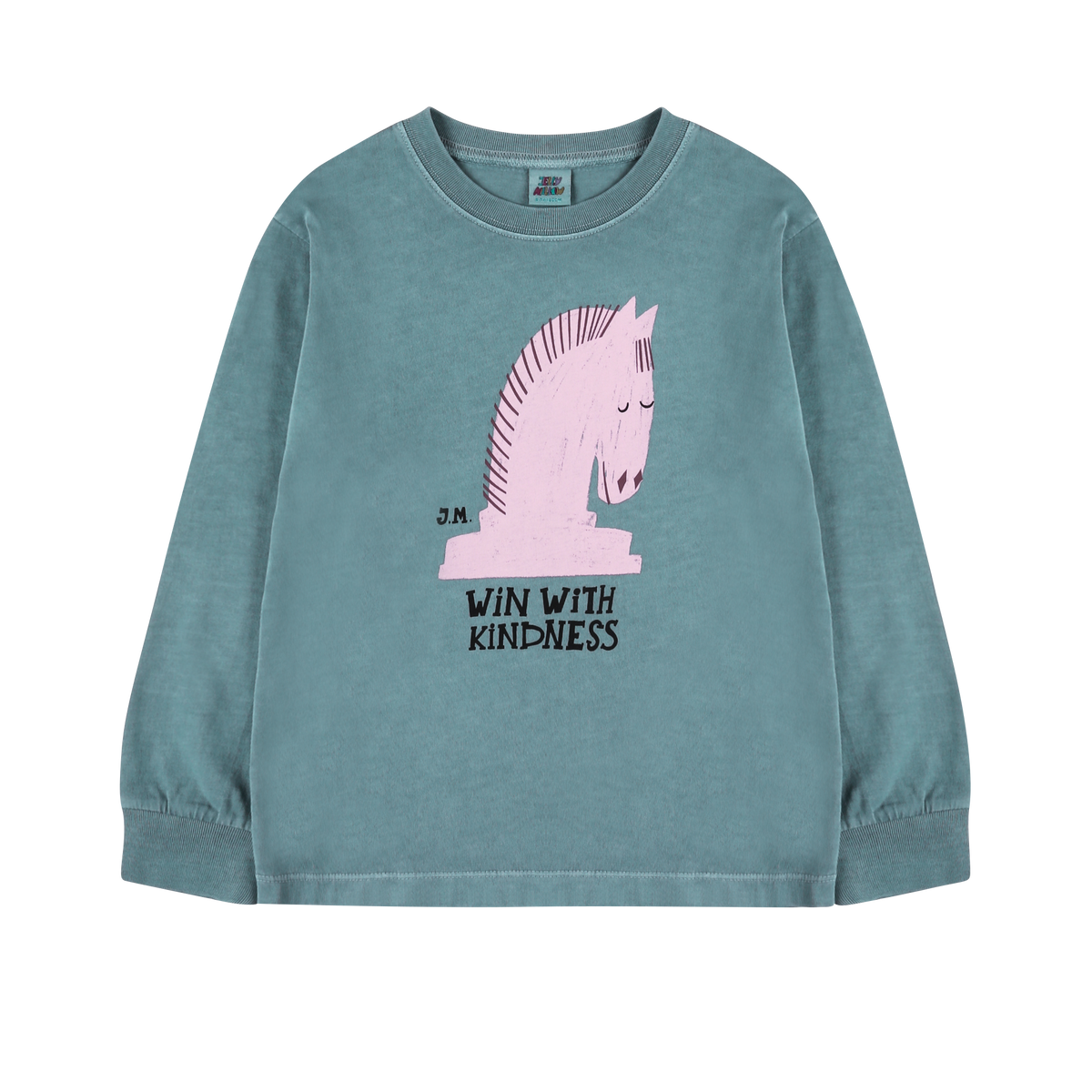 Langarmshirt Schachpferd
