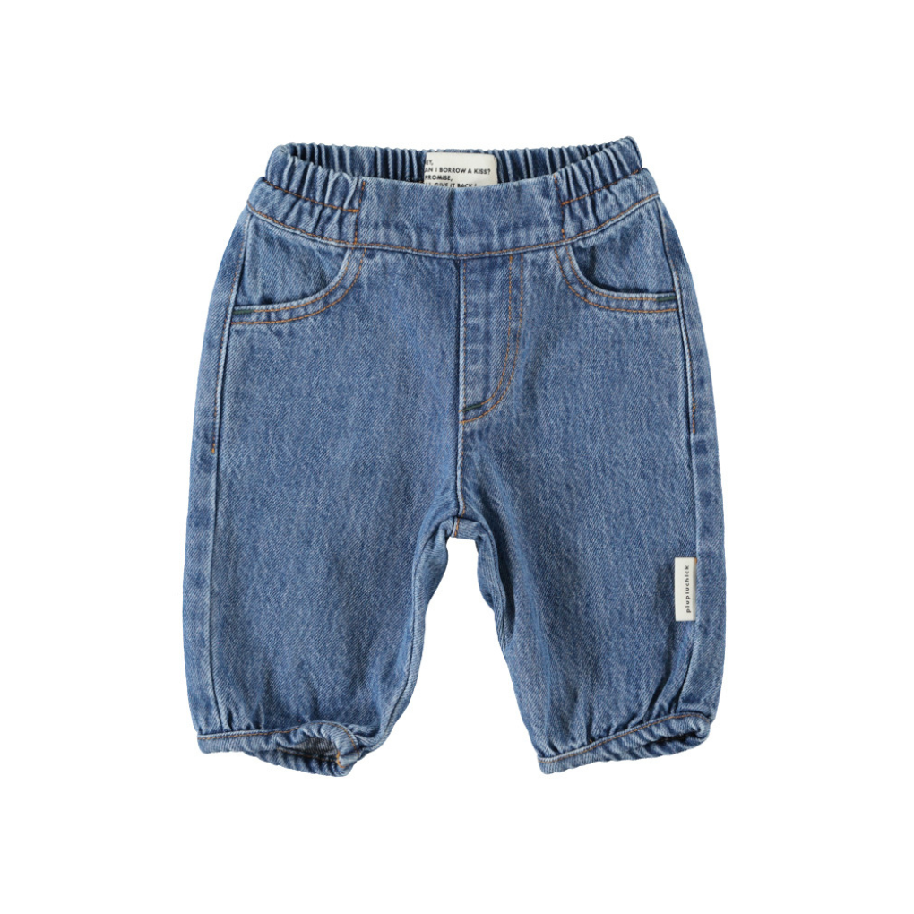 Baby-Hose Washed Navy Denim