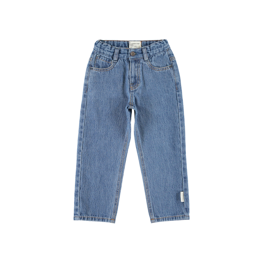 Unisex Hose Washed Navy Denim