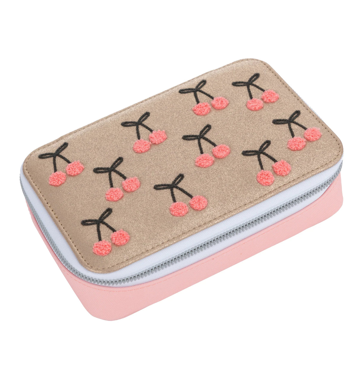 Etui gefüllt - Cherry Pompon