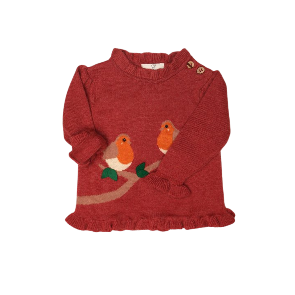 Pullover mit Vögeln