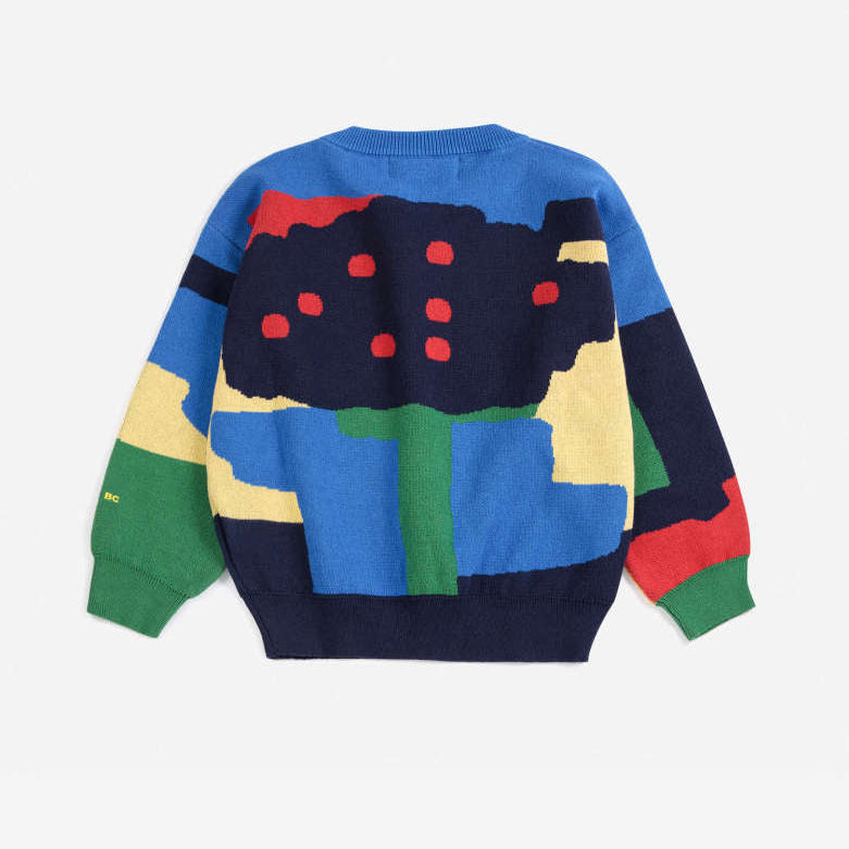 Paint Forest all over jacquard jumper