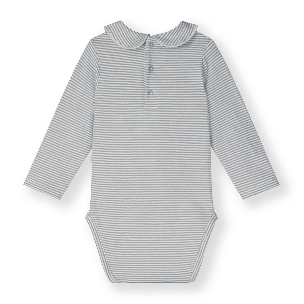 Baby Collar Onesie Stone Gray / Cream
