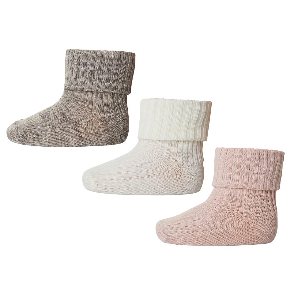 Multipack Wool Socks light beige melange