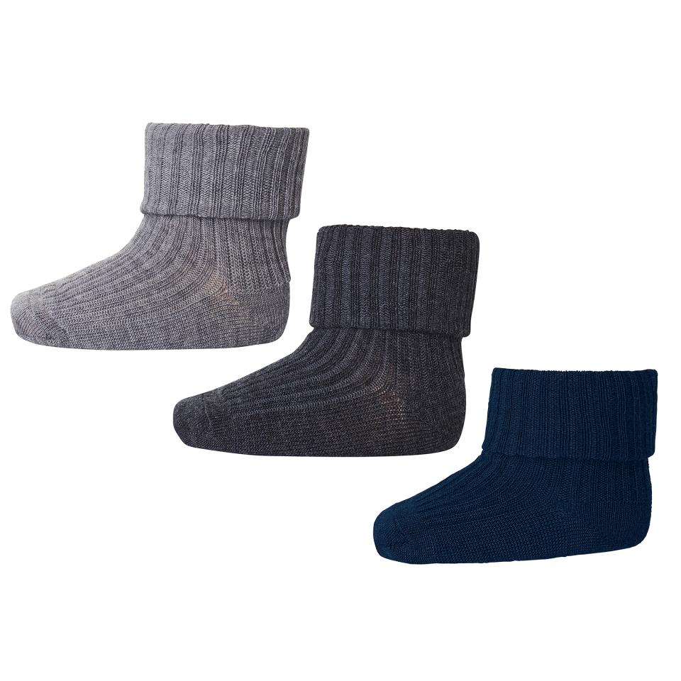 Multipack Wool Socks Grey Melange