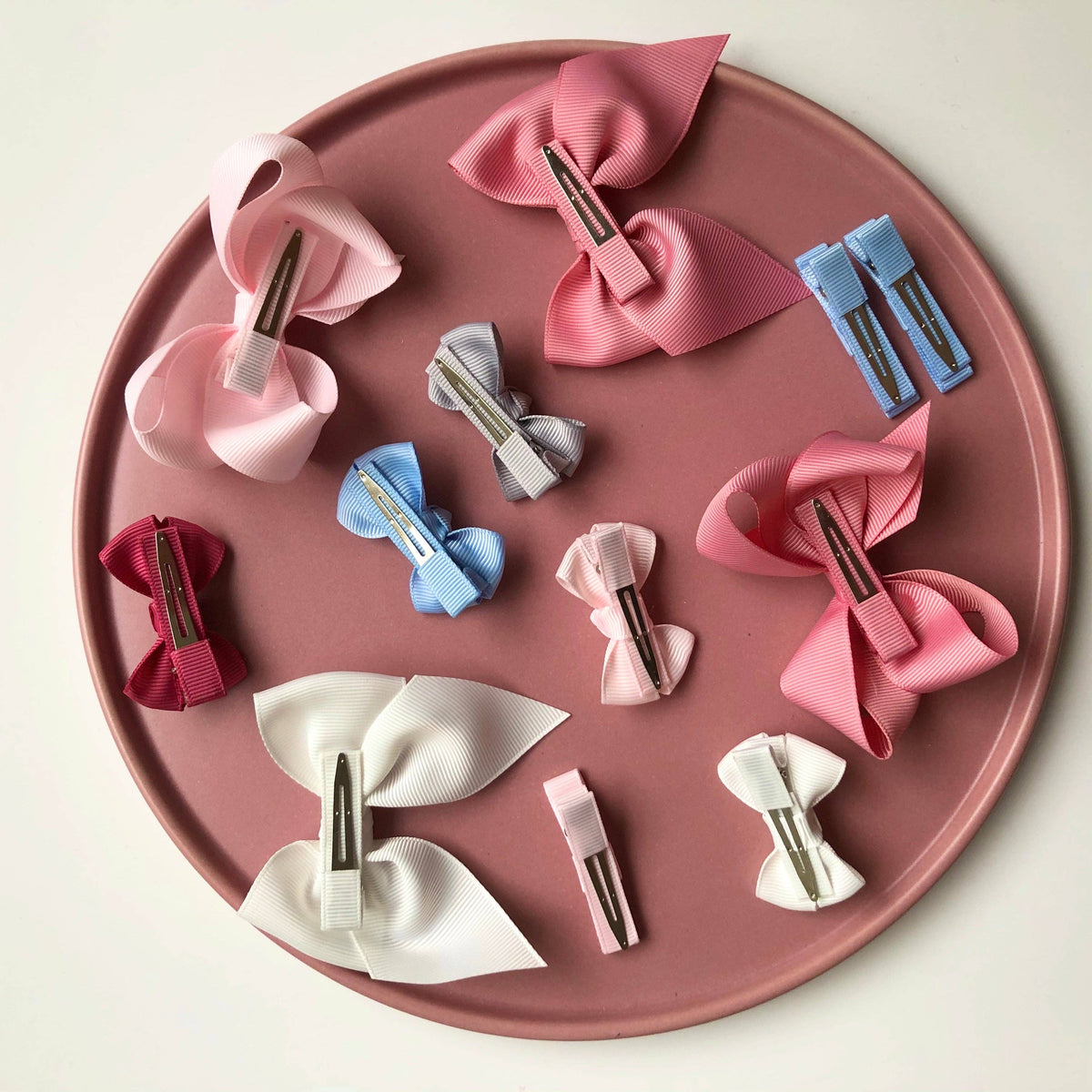 Haarspange Charlotte mit Clip in altrosa