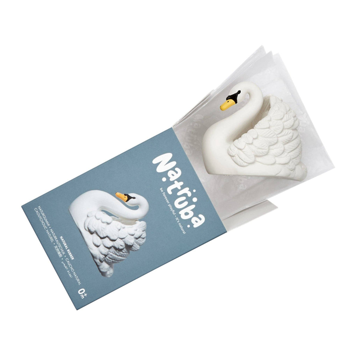 Badespielzeug aus Naturkautschuk Swan White