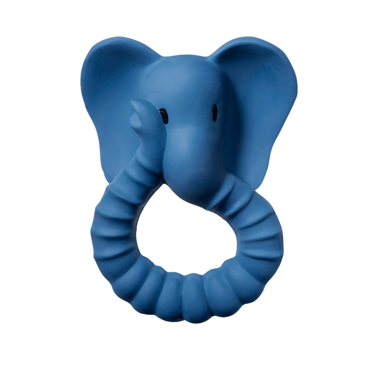 Beißring Elefant aus Naturkautschuk - Blau