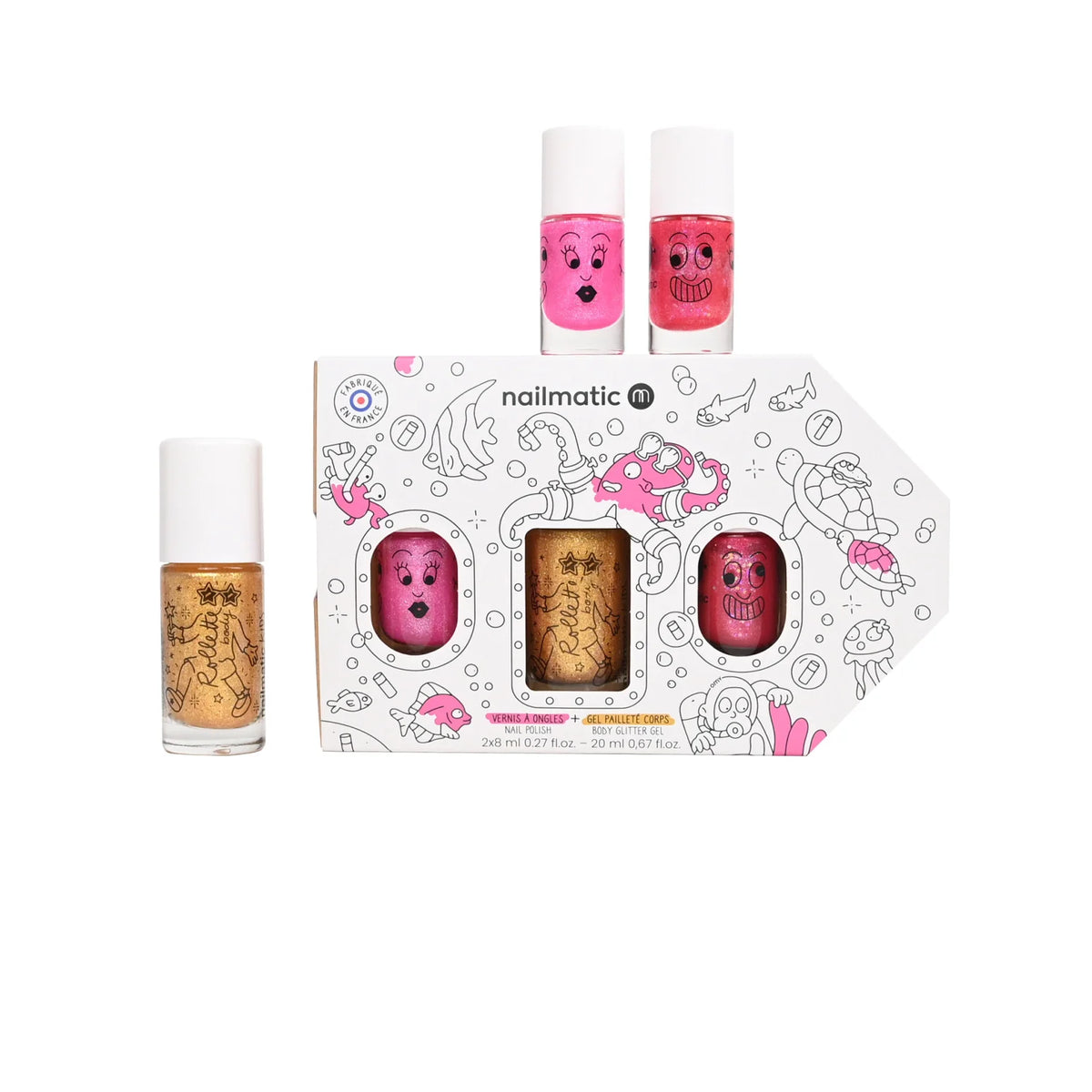 Nagellack &amp; Body Roller Set