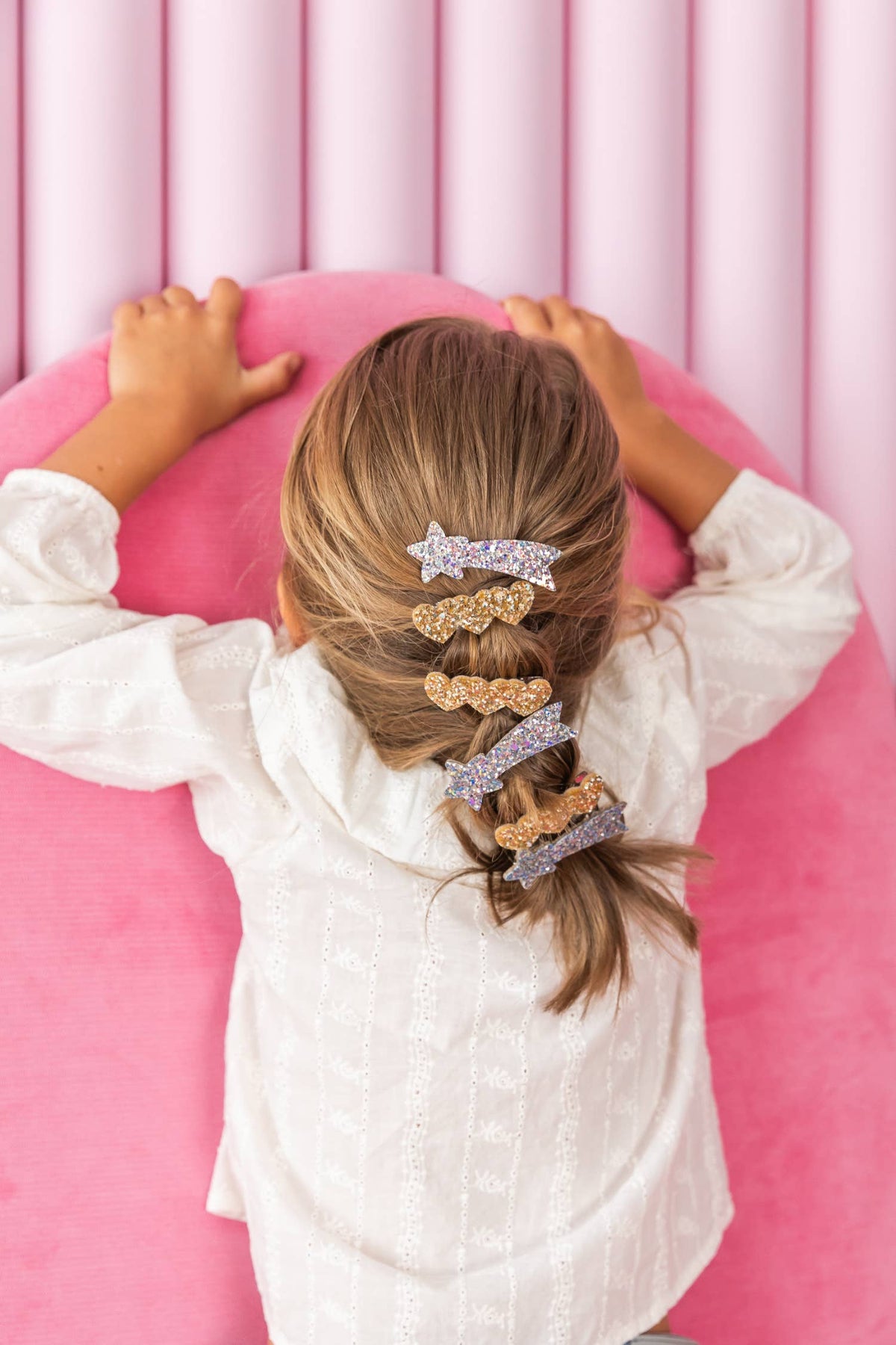 Sternschnuppen-Haarspange - Mehrfarbig Silber