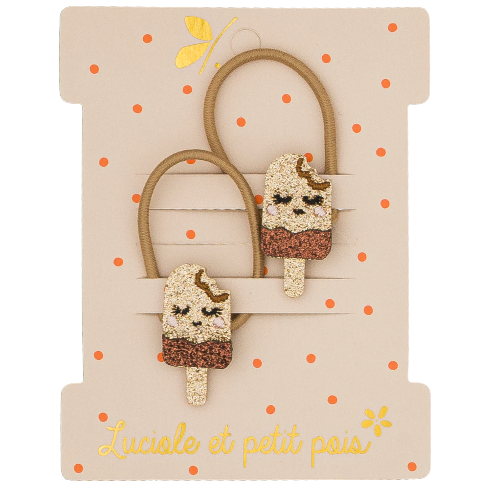 Mini-Haargummis - Schoko-Eis