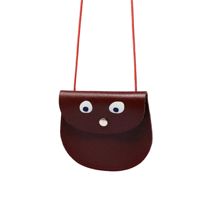 Googly Eye kleine Tasche Braun