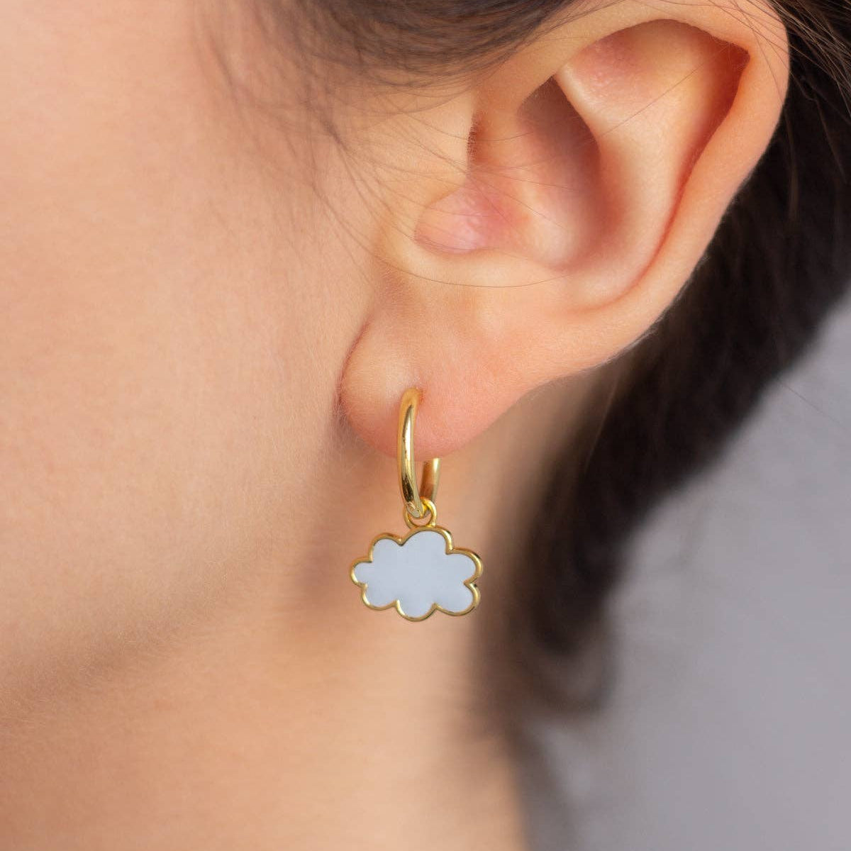 Cloud Hoop Earrings