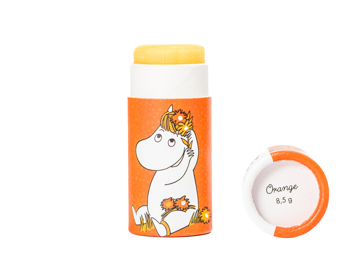 Moomin-Lippenbalsam mit Orangengeschmack