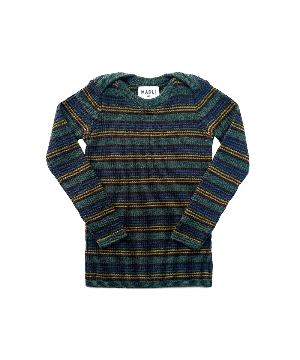 Sylfaen Skinny Rib – Pine Stripe
