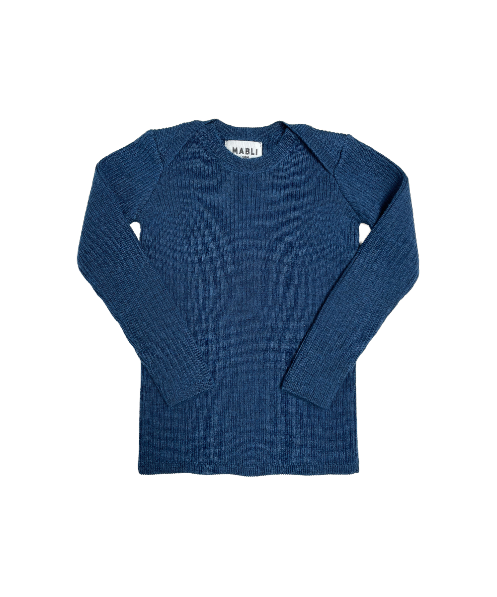Sylfaen Skinny Rib – Deep Sea Melange