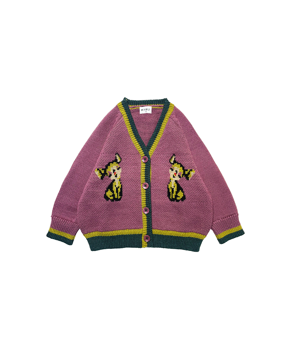 Carw Bach Cardigan – Damson