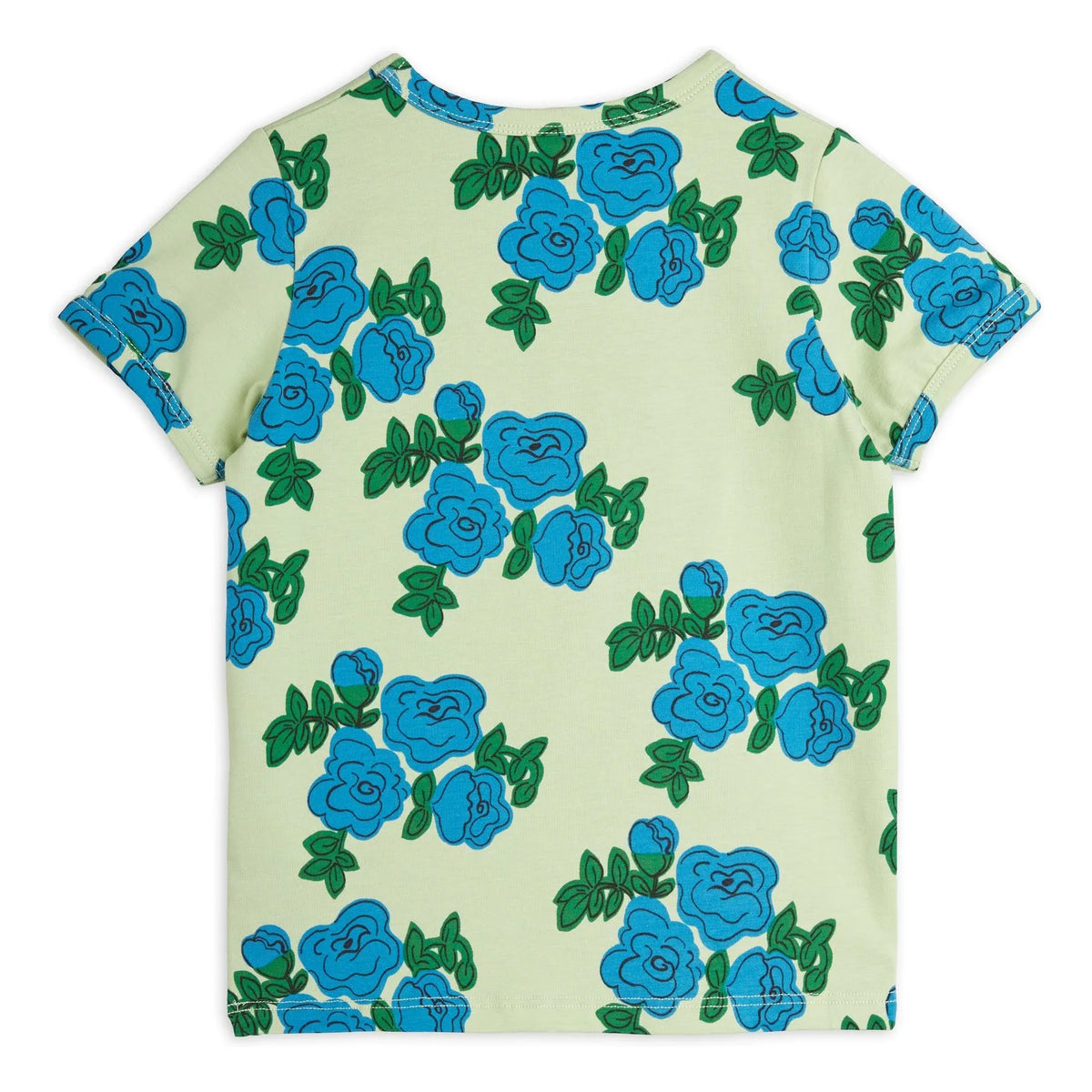 T-Shirt blaue Rosen