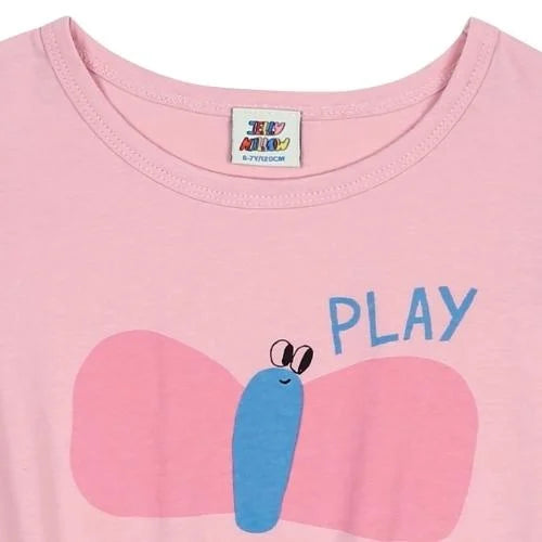 Volant T-Shirt mit Schmetterling