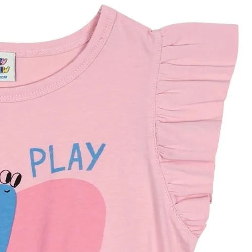 Volant T-Shirt mit Schmetterling
