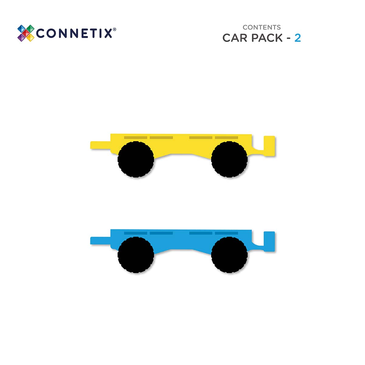 Connetix Rainbow Car Pack 2pc