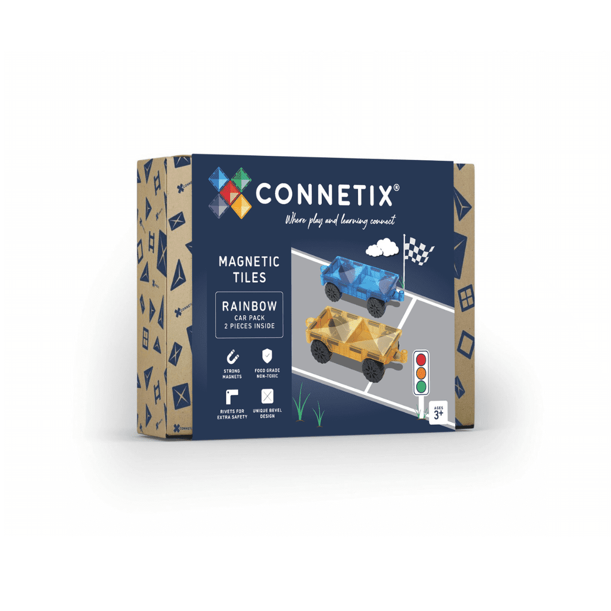 Connetix Rainbow Car Pack 2pc