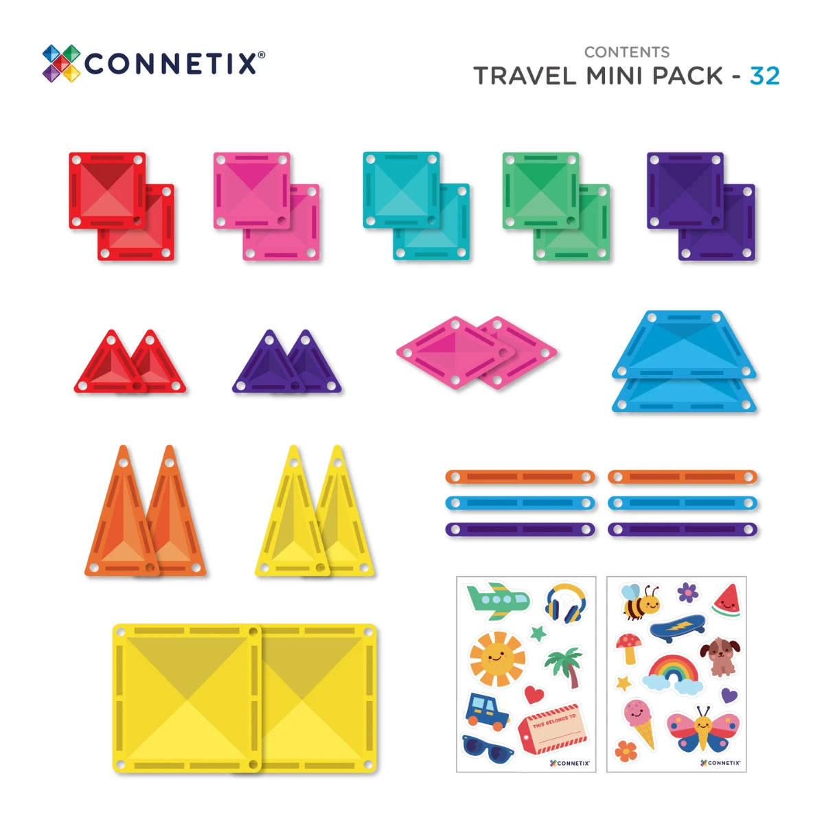 Connetix Travel Mini Pack 32pc