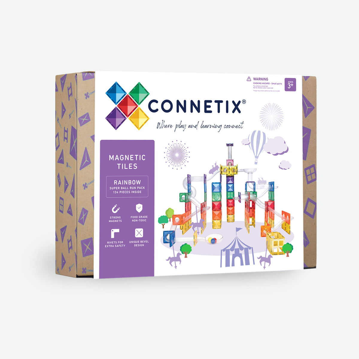 Connetix Super Ball Run Pack 134pc