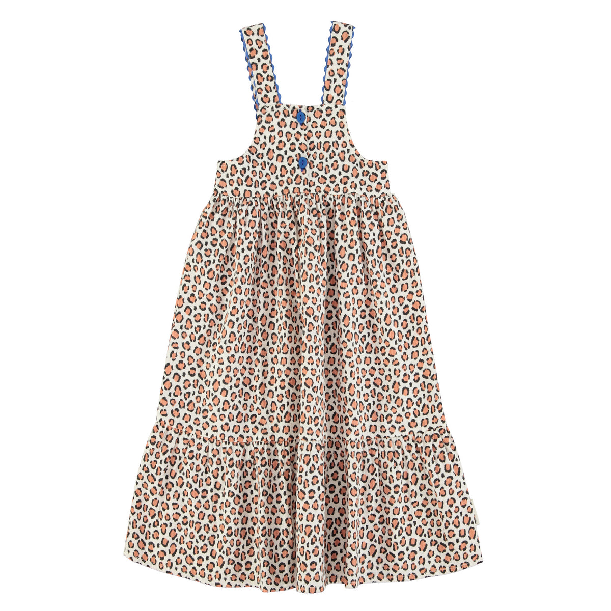 Langes Kleid mit Leo-Muster