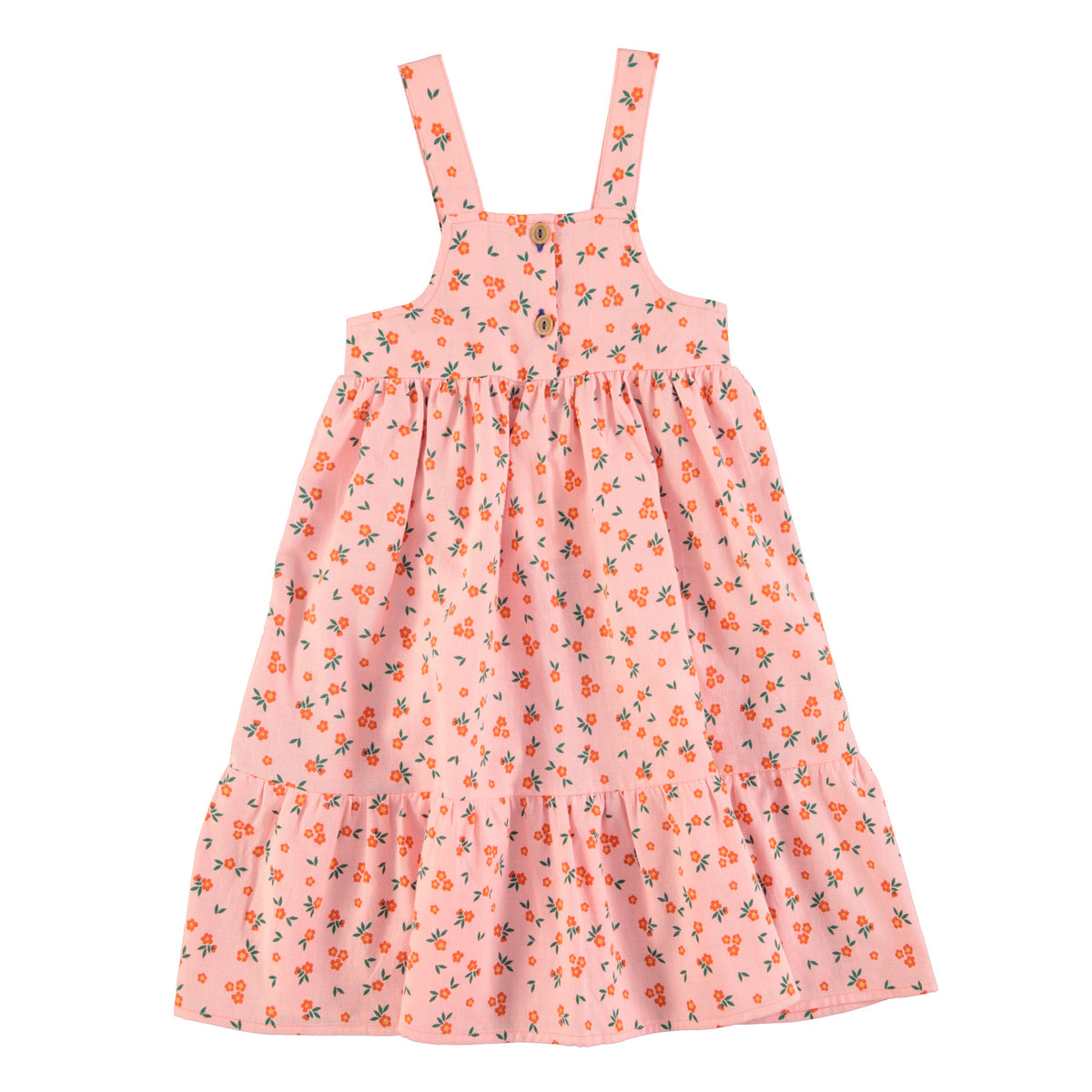 Langes Kleid mit Blumen-Muster