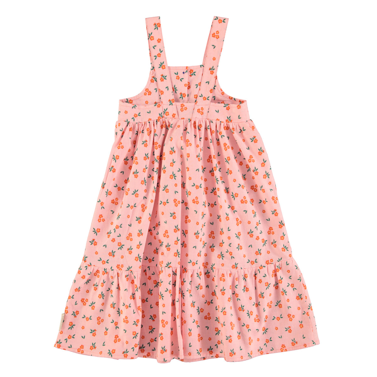 Langes Kleid mit Blumen-Muster