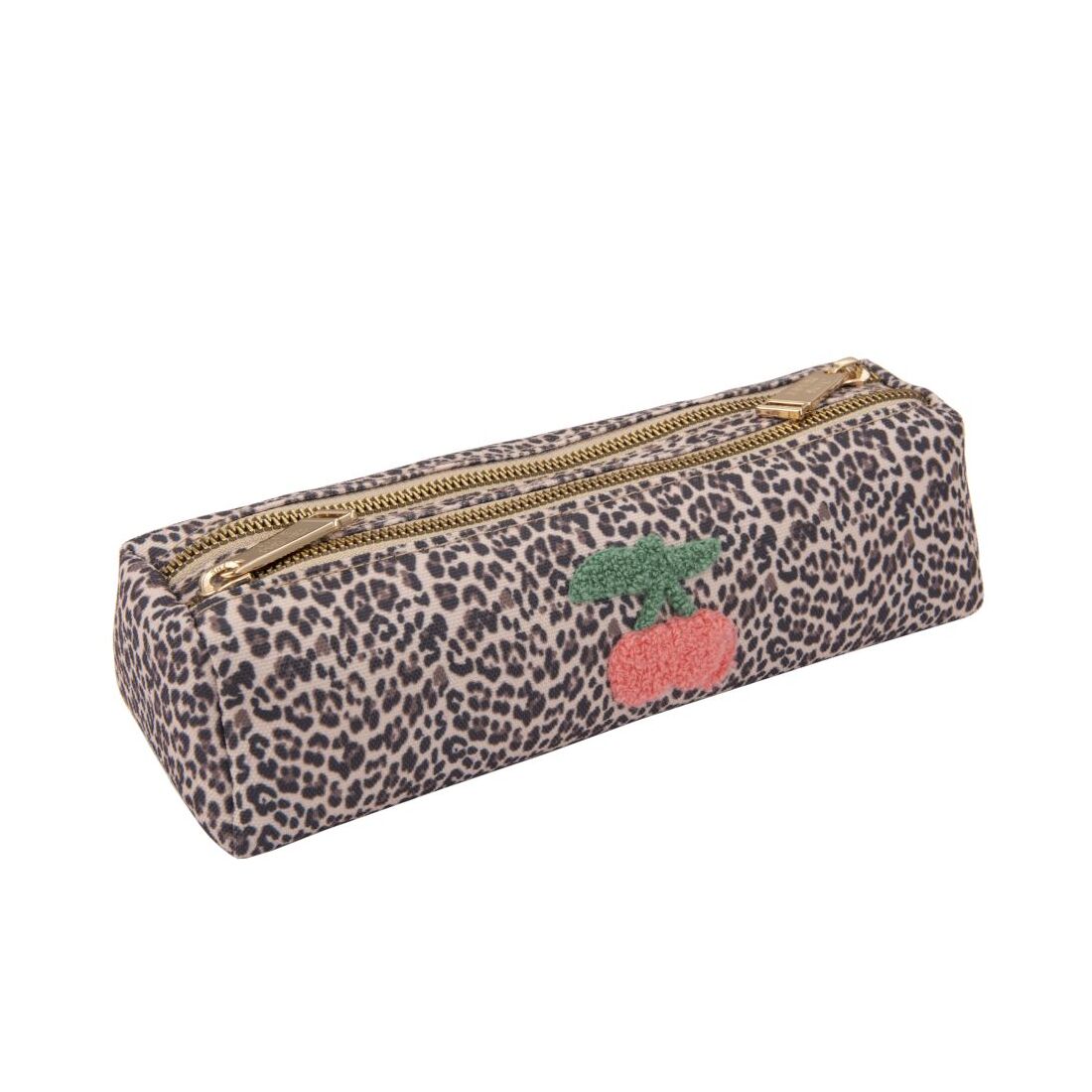 Doppel-Etui Leopard Cherry