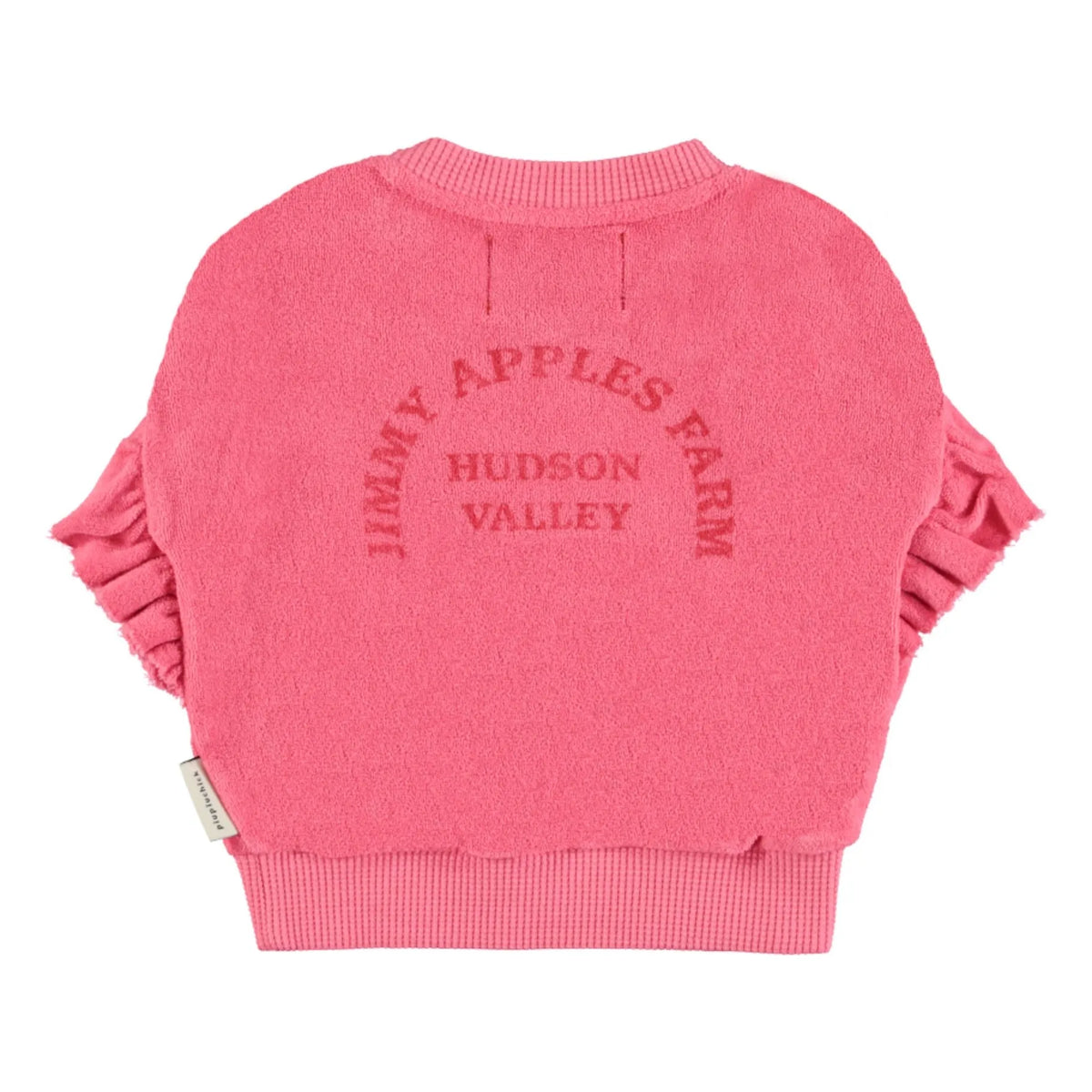Frottee Sweatshirt mit Apfel Print