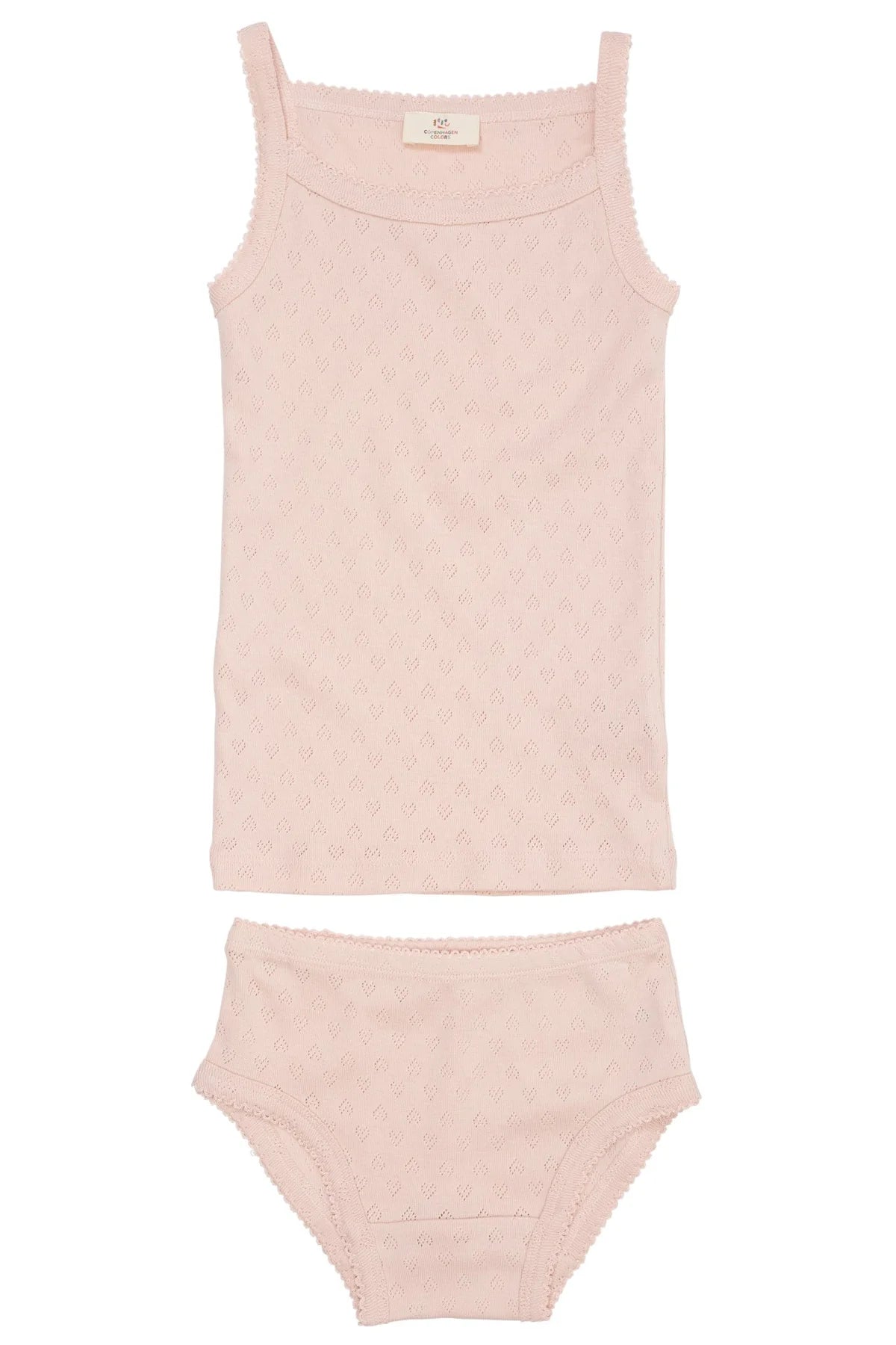 Pointelle Unterwäsche-Set rose