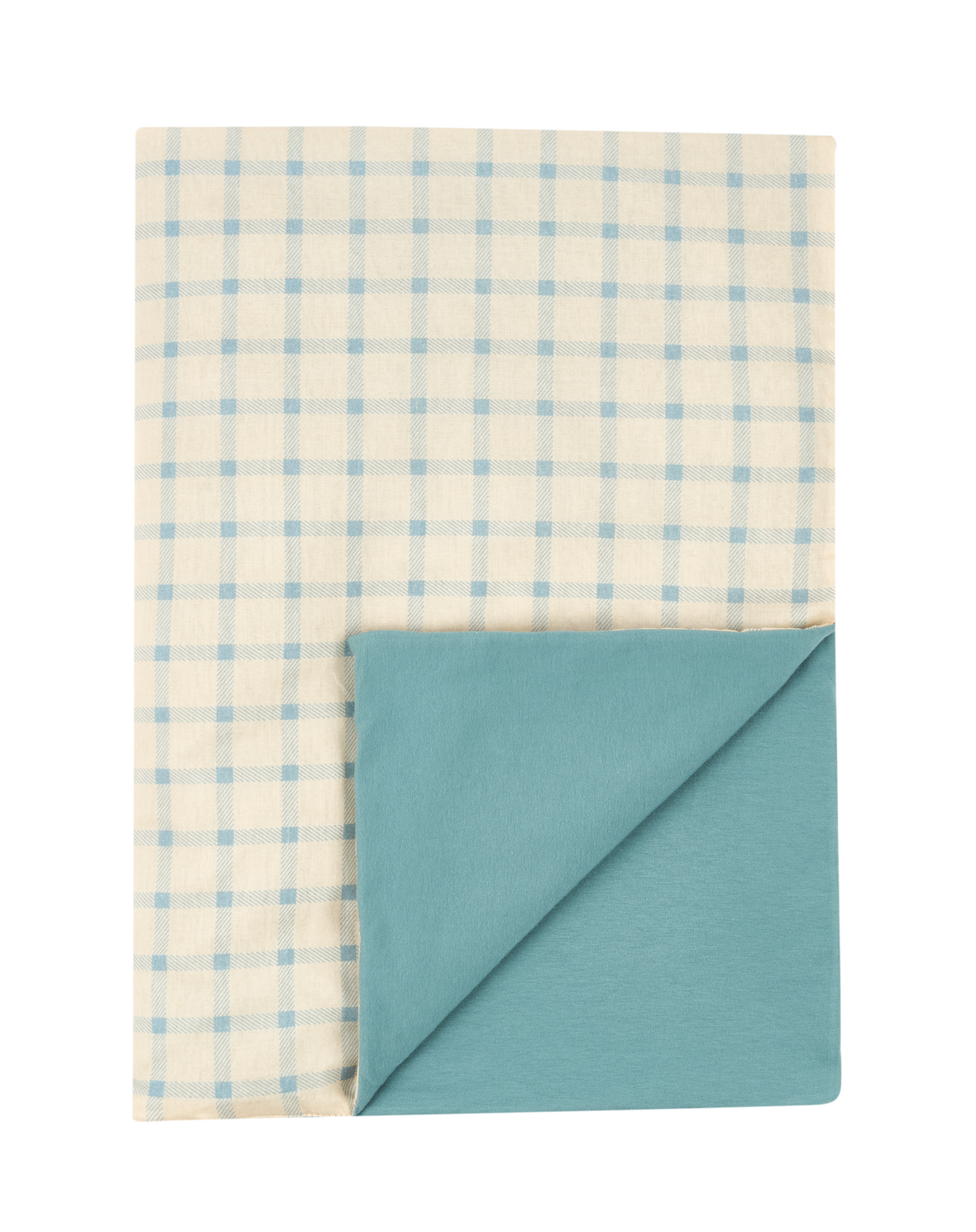 Karierte Babydecke Vanilla/Blau