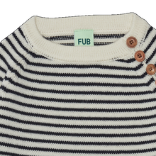 Lade das Bild in den Galerie-Viewer, Pullover, ecru/dunkel navy
