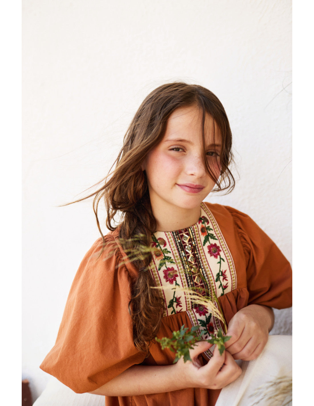 Kleid Flor Naranja