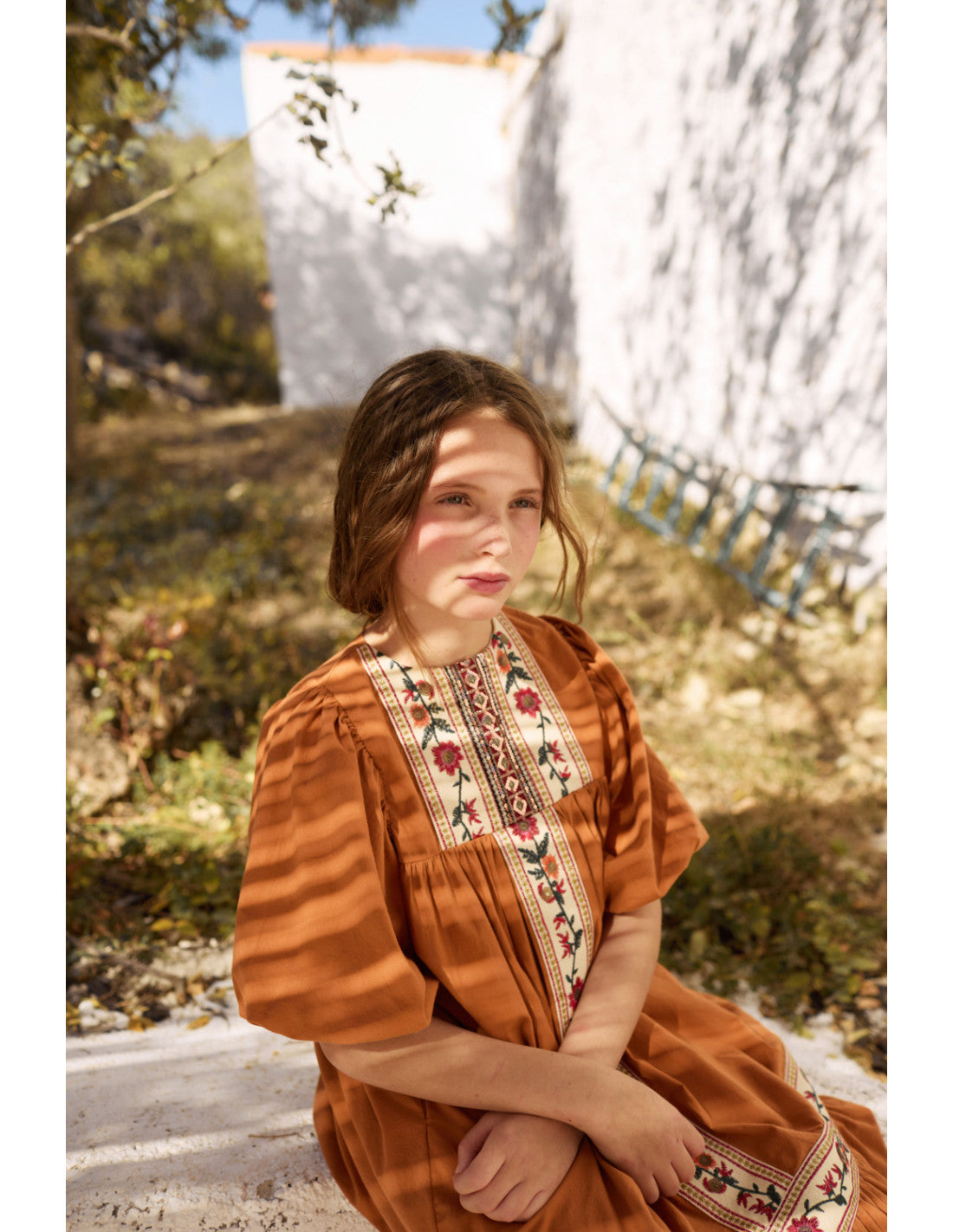 Kleid Flor Naranja