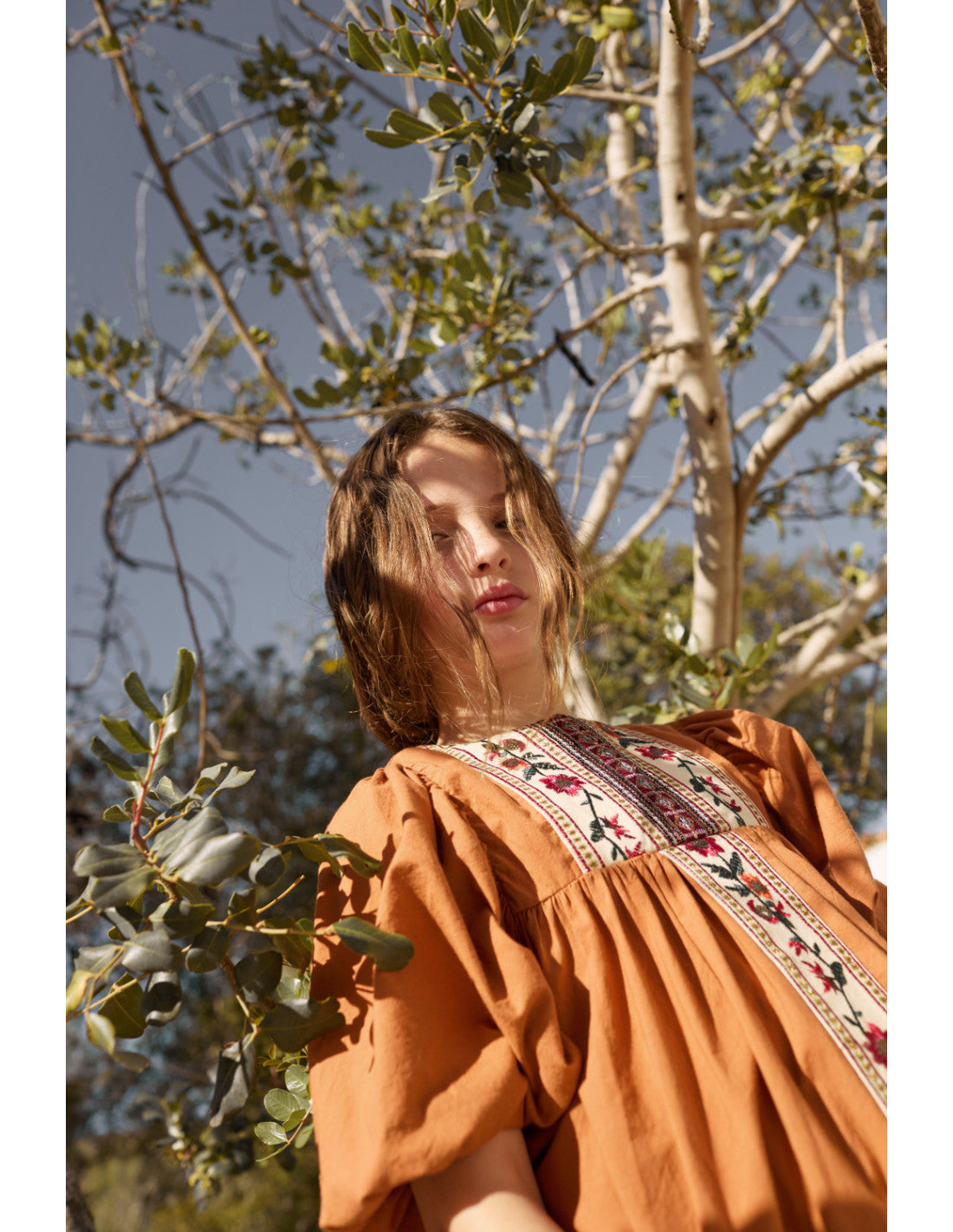 Kleid Flor Naranja