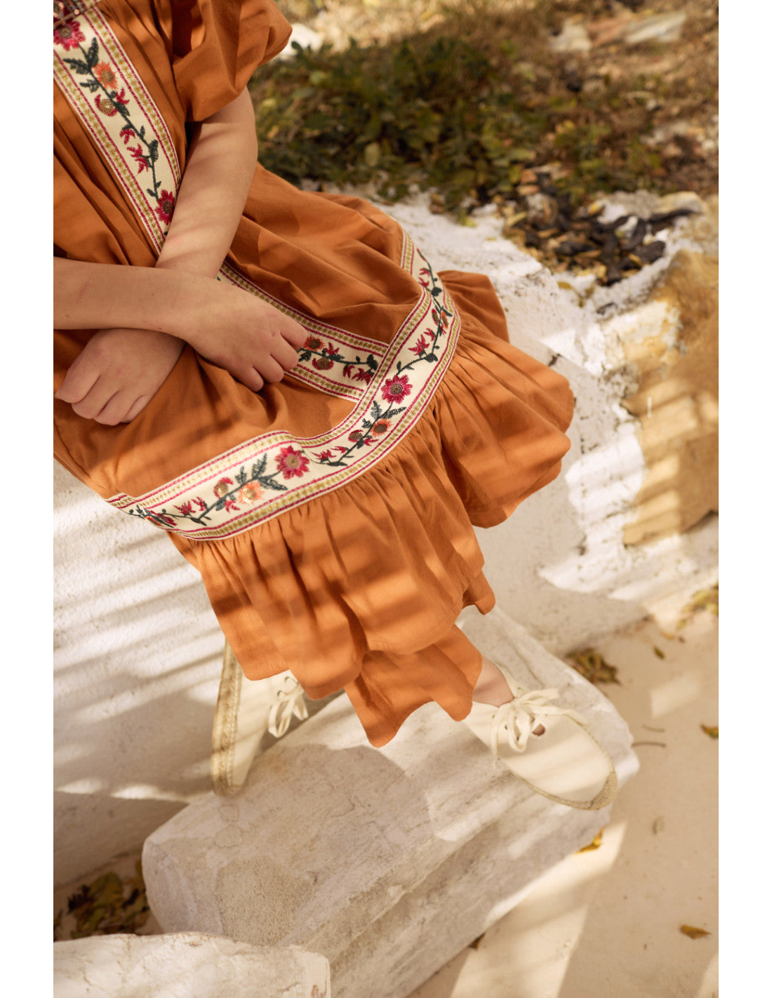 Kleid Flor Naranja