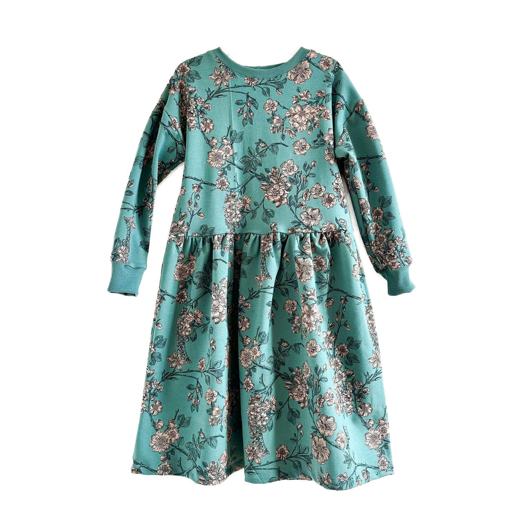 SWEATKLEID GREEN CHERRY BLOSSOM