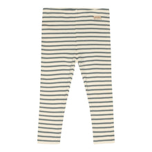 Lade das Bild in den Galerie-Viewer, LEGGINGS MODAL STREIFEN BLAU/WEISS

