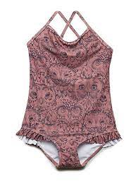 Ida Swimsuit Owl Print Soft Gallery, size 6 Years